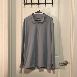 Men's Classic Blue Long Sleeve Polo by FootJoy
